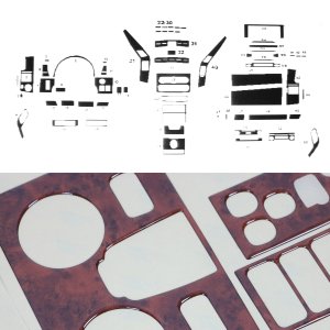 Mercedes Benz Sprinter Van Dashboard Kit - Omac - 57 Pcs. (Wooden) - '06-'18